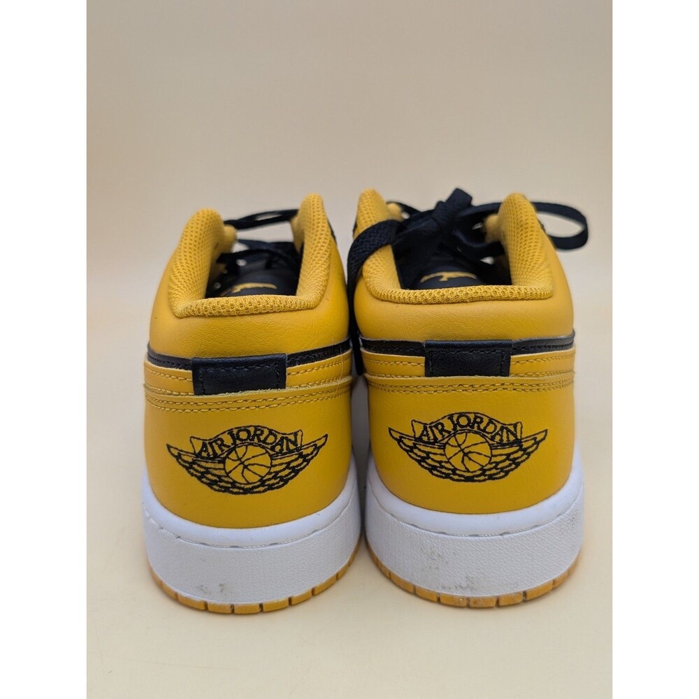 Nike Air Jordan 1 Low GS Yellow Ochre Black White 553560-072 Size 6Y - Picture 7 of 15
